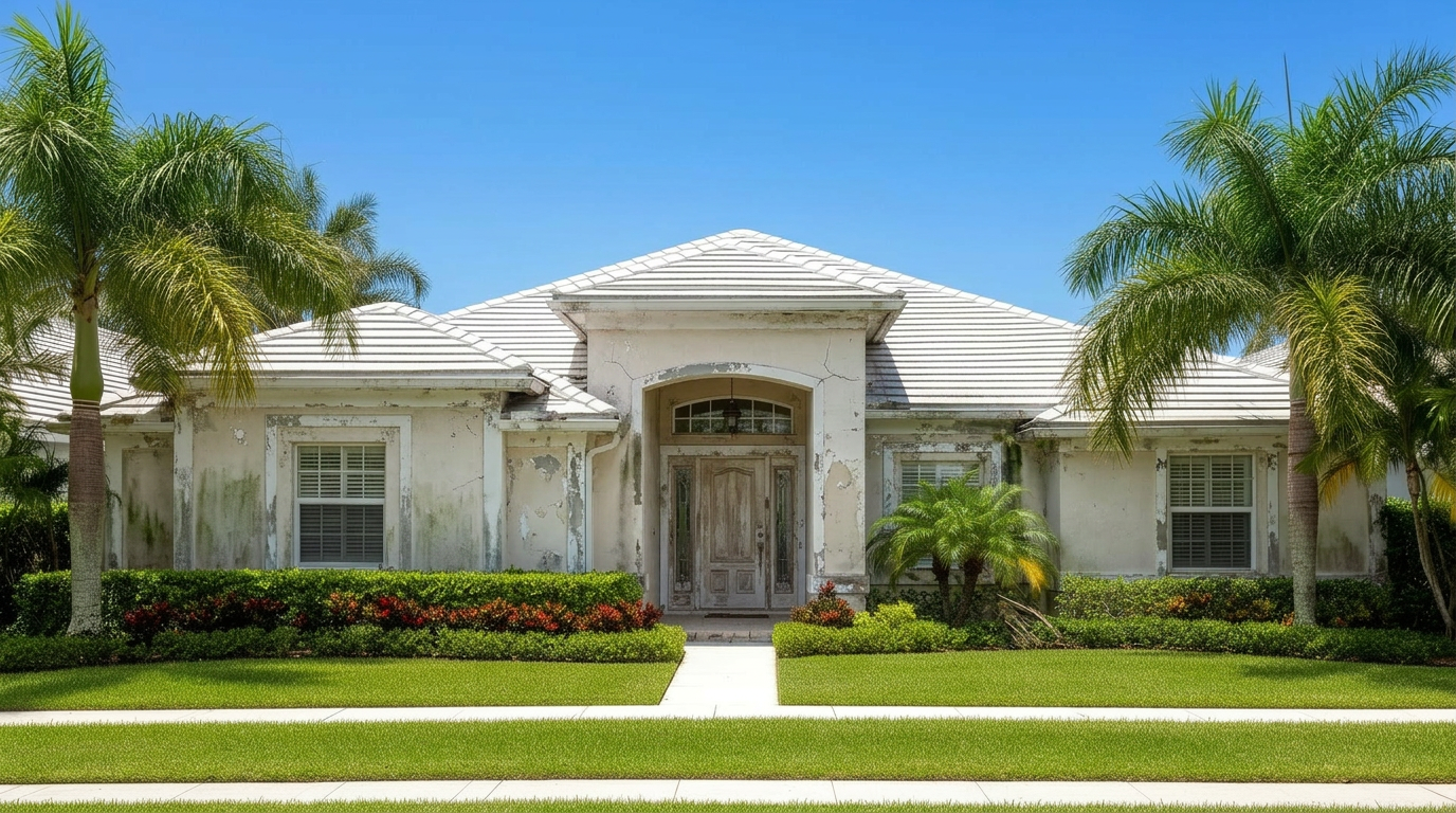 Exterior repaint - before